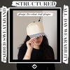 image:imageFunky Junque Trucker Snapback Hat  Lightweight Canvas Trucker Hat with Adjustable Snapback Golf Beach and Everyday Trendy Trucker Hats for Women and MenChecker Print  NavyBeige