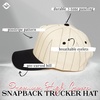 image:imageFunky Junque Trucker Snapback Hat  Lightweight Canvas Trucker Hat with Adjustable Snapback Golf Beach and Everyday Trendy Trucker Hats for Women and MenPinstripe  BlackBeige