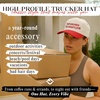 image:imageFunky Junque Trucker Snapback Hat  Lightweight Cotton Trucker Hat with Adjustable Snapback Golf 4th of July and Street Style Funny Trucker Hats for WomenThat Sounds Like a Mans Job  RedBeige