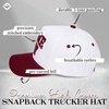 image:imageFunky Junque Trucker Snapback Hat  Lightweight Cotton Trucker Hat with Adjustable Snapback Golf 4th of July and Street Style Funny Trucker Hats for WomenGame Day  BurgundyWhite