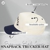 image:imageFunky Junque Trucker Snapback Hat  Lightweight Cotton Trucker Hat with Adjustable Snapback Golf 4th of July and Street Style Funny Trucker Hats for WomenNashville Upside Down  NavyBeige
