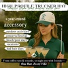 image:imageFunky Junque Trucker Snapback Hat  Lightweight Cotton Trucker Hat with Adjustable Snapback Golf 4th of July and Street Style Funny Trucker Hats for WomenGolf Wives Cocktail Club  GreenBeige