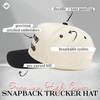 image:imageFunky Junque Trucker Snapback Hat  Lightweight Cotton Trucker Hat with Adjustable Snapback Golf 4th of July and Street Style Funny Trucker Hats for WomenPut It on My Fiances Tab  BeigeBlack