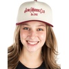 image:imageFunky Junque Trucker Snapback Hat  Lightweight Cotton Trucker Hat with Adjustable Snapback Golf 4th of July and Street Style Funny Trucker Hats for WomenSlow Morning Club  BurgundyBeige