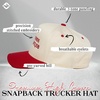 image:imageFunky Junque Trucker Snapback Hat  Lightweight Cotton Trucker Hat with Adjustable Snapback Golf 4th of July and Street Style Funny Trucker Hats for WomenThat Sounds Like a Mans Job  RedBeige