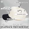 image:imageFunky Junque Trucker Snapback Hat  Lightweight Cotton Trucker Hat with Adjustable Snapback Golf 4th of July and Street Style Funny Trucker Hats for WomenTattoos Are Trashy  BlackBeige