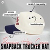 image:imageFunky Junque Upside Down City 2 Tone Trucker Hat Embroidered Baseball Cap  Structured 5 Panel cotton cap with 3D embroidery for street style weekend getaways game days amp music festivalsBoston  NavyBeige