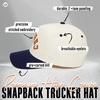 image:imageFunky Junque Upside Down City 2 Tone Trucker Hat Embroidered Baseball Cap  Structured 5 Panel cotton cap with 3D embroidery for street style weekend getaways game days amp music festivalsChicago  NavyBeige