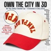 image:imageFunky Junque Upside Down City 2 Tone Trucker Hat Embroidered Baseball Cap  Structured 5 Panel cotton cap with 3D embroidery for street style weekend getaways game days amp music festivalsTampa Bay  RedBeige