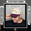 image:imageFunky Junque Upside Down City 2 Tone Trucker Hat Embroidered Baseball Cap  Structured 5 Panel cotton cap with 3D embroidery for street style weekend getaways game days amp music festivalsLos Angeles  PurpleBeige