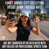 image:imageFunky Junque Upside Down City 2 Tone Trucker Hat Embroidered Baseball Cap  Structured 5 Panel cotton cap with 3D embroidery for street style weekend getaways game days amp music festivalsVegas  BlackBeige