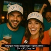 image:imageFunky Junque Upside Down City 2 Tone Trucker Hat Embroidered Baseball Cap  Structured 5 Panel cotton cap with 3D embroidery for street style weekend getaways game days amp music festivalsMiami  BlackBeige