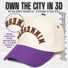 image:imageFunky Junque Upside Down City 2 Tone Trucker Hat Embroidered Baseball Cap  Structured 5 Panel cotton cap with 3D embroidery for street style weekend getaways game days amp music festivalsMinnesota  PurpleBeige