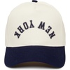 image:imageFunky Junque Upside Down City 2 Tone Trucker Hat Embroidered Baseball Cap  Structured 5 Panel cotton cap with 3D embroidery for street style weekend getaways game days amp music festivalsNew York  NavyBeige