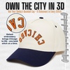 image:imageFunky Junque Upside Down City 2 Tone Trucker Hat Embroidered Baseball Cap  Structured 5 Panel cotton cap with 3D embroidery for street style weekend getaways game days amp music festivalsChicago  NavyBeige