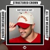 image:imageFunky Junque Upside Down City 2 Tone Trucker Hat Embroidered Baseball Cap  Structured 5 Panel cotton cap with 3D embroidery for street style weekend getaways game days amp music festivalsKansas City  RedBeige