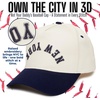 image:imageFunky Junque Upside Down City 2 Tone Trucker Hat Embroidered Baseball Cap  Structured 5 Panel cotton cap with 3D embroidery for street style weekend getaways game days amp music festivalsNew York  NavyBeige