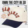 image:imageFunky Junque Upside Down City 2 Tone Trucker Hat Embroidered Baseball Cap  Structured 5 Panel cotton cap with 3D embroidery for street style weekend getaways game days amp music festivalsDenver  NavyBeige