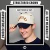 image:imageFunky Junque Upside Down City 2 Tone Trucker Hat Embroidered Baseball Cap  Structured 5 Panel cotton cap with 3D embroidery for street style weekend getaways game days amp music festivalsChicago  NavyBeige