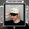 image:imageFunky Junque Upside Down City 2 Tone Trucker Hat Embroidered Baseball Cap  Structured 5 Panel cotton cap with 3D embroidery for street style weekend getaways game days amp music festivalsMiami  BlackBeige