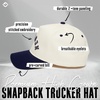 image:imageFunky Junque Upside Down City 2 Tone Trucker Hat Embroidered Baseball Cap  Structured 5 Panel cotton cap with 3D embroidery for street style weekend getaways game days amp music festivalsNew York  NavyBeige