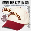 image:imageFunky Junque Upside Down City 2 Tone Trucker Hat Embroidered Baseball Cap  Structured 5 Panel cotton cap with 3D embroidery for street style weekend getaways game days amp music festivalsWashington  BurgundyBeige
