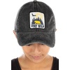 image:imageFunky Junque Vintage Dad Hat Distressed Embroidered Baseball Cap  Soft cotton distressed dad hat with vintage wash for festivals road trips brunch weekends amp everyday styleStay Wild  Black