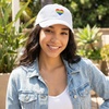 image:imageFunky Junque Vintage Dad Hat Distressed Embroidered Baseball Cap  Soft cotton distressed dad hat with vintage wash for festivals road trips brunch weekends amp everyday styleRainbow Heart  White