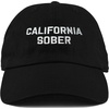 image:imageFunky Junque Vintage Dad Hat Distressed Embroidered Baseball Cap  Soft cotton distressed dad hat with vintage wash for festivals road trips brunch weekends amp everyday styleCalifornia Sober  Black