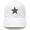 image:imageFunky Junque Vintage Dad Hat Distressed Embroidered Baseball Cap  Soft cotton distressed dad hat with vintage wash for festivals road trips brunch weekends amp everyday styleLeopard Print Star  White