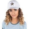 image:imageFunky Junque Vintage Dad Hat Distressed Embroidered Baseball Cap  Soft cotton distressed dad hat with vintage wash for festivals road trips brunch weekends amp everyday styleLeopard Print Star  White