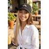 image:imageFunky Junque Vintage Dad Hat Distressed Embroidered Baseball Cap  Soft cotton distressed dad hat with vintage wash for festivals road trips brunch weekends amp everyday styleRainbow  Black