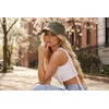 image:imageFunky Junque Vintage Newsboy Cap Womens Cadet Cabbie Hat  Cadet cap with vintage distressed look for casual outings fall layering denim looks amp giftingDistressed Olive