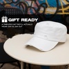 image:imageFunky Junque Vintage Newsboy Cap Womens Cadet Cabbie Hat  Cadet cap with vintage distressed look for casual outings fall layering denim looks amp giftingDistressed White