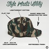 image:imageFunky Junque Vintage Newsboy Cap Womens Cadet Cabbie Hat  Cadet cap with vintage distressed look for casual outings fall layering denim looks amp giftingDistressed Camo