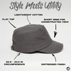 image:imageFunky Junque Vintage Newsboy Cap Womens Cadet Cabbie Hat  Cadet cap with vintage distressed look for casual outings fall layering denim looks amp gifting2 Pack Distressed Black  Charcoal