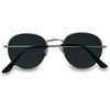image:imageFunky Junque Vintage Round Sunglasses Small Circle Classic Shades  Ultralightweight round sunglasses with small circle frames for beach days pool parties festivals amp everyday wearSilver FramesSmoke Lenses