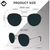 image:imageFunky Junque Vintage Round Sunglasses Small Circle Classic Shades  Ultralightweight round sunglasses with small circle frames for beach days pool parties festivals amp everyday wearSilver FramesSmoke Lenses