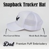 image:imageFunky Junque Vintage Trucker Hat Embroidered American Flag Cap  Cottonfront trucker hat with precurved bill for hiking outdoor sports everyday wear amp patriotic styleDad  White