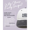image:imageFunky Junque Vintage Two Tone Cotton Dad Hat Trucker Snapback Hat  Lightweight Cotton Trucker Hat with Adjustable Snapback Golf Beach and Weekend Funny Trucker Hats for Women amp MenMarriage Material  BlackNatural