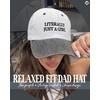 image:imageFunky Junque Vintage Two Tone Cotton Dad Hat Trucker Snapback Hat  Lightweight Cotton Trucker Hat with Adjustable Snapback Golf Beach and Weekend Funny Trucker Hats for Women amp MenLiterally Just a Girl  BlackNatural