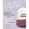 image:imageFunky Junque Vintage Two Tone Cotton Dad Hat Trucker Snapback Hat  Lightweight Cotton Trucker Hat with Adjustable Snapback Golf Beach and Weekend Funny Trucker Hats for Women amp MenPut It on My Husbands Tab  BurgundyNatural