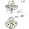 image:imageFunky Junque Wide Brim Baby Sun Hat Adjustable Beach Bucket Cap  Soft padded polyester baby bucket hat with double loops for zoo trips beach boating picnics amp parksAbstract Shapes  White