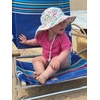 image:imageFunky Junque Wide Brim Baby Sun Hat Adjustable Beach Bucket Cap  Soft padded polyester baby bucket hat with double loops for zoo trips beach boating picnics amp parksRainbows  Clouds