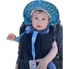 image:imageFunky Junque Wide Brim Baby Sun Hat Adjustable Beach Bucket Cap  Soft padded polyester baby bucket hat with double loops for zoo trips beach boating picnics amp parksSquiggle Print