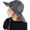 image:imageFunky Junque Wide Brim Baby Sun Hat Adjustable Beach Bucket Cap  Soft padded polyester baby bucket hat with double loops for zoo trips beach boating picnics amp parksGreen Camo
