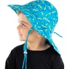 image:imageFunky Junque Wide Brim Baby Sun Hat Adjustable Beach Bucket Cap  Soft padded polyester baby bucket hat with double loops for zoo trips beach boating picnics amp parksSquiggle Print