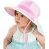 image:imageFunky Junque Wide Brim Baby Sun Hat Adjustable Beach Bucket Cap  Soft padded polyester baby bucket hat with double loops for zoo trips beach boating picnics amp parksOmbre Tie Dye