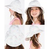 image:imageFunky Junque Wide Brim Baby Sun Hat Adjustable Beach Bucket Cap  Soft padded polyester baby bucket hat with double loops for zoo trips beach boating picnics amp parksHappy Rainbows