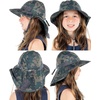 image:imageFunky Junque Wide Brim Baby Sun Hat Adjustable Beach Bucket Cap  Soft padded polyester baby bucket hat with double loops for zoo trips beach boating picnics amp parksGreen Camo